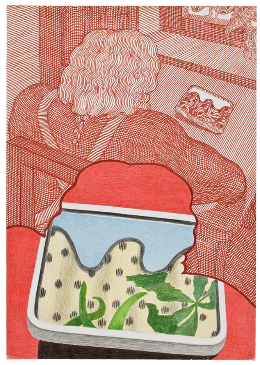 Anna Oppermann, Untitled, 1970, mixed media on cardboard