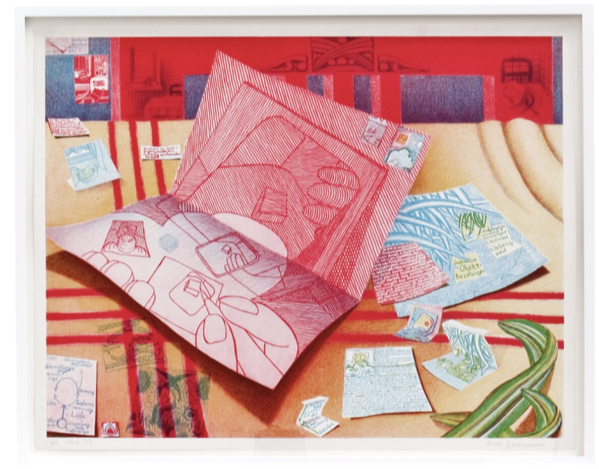 Anna Oppermann, Untitled, 1973, lithography