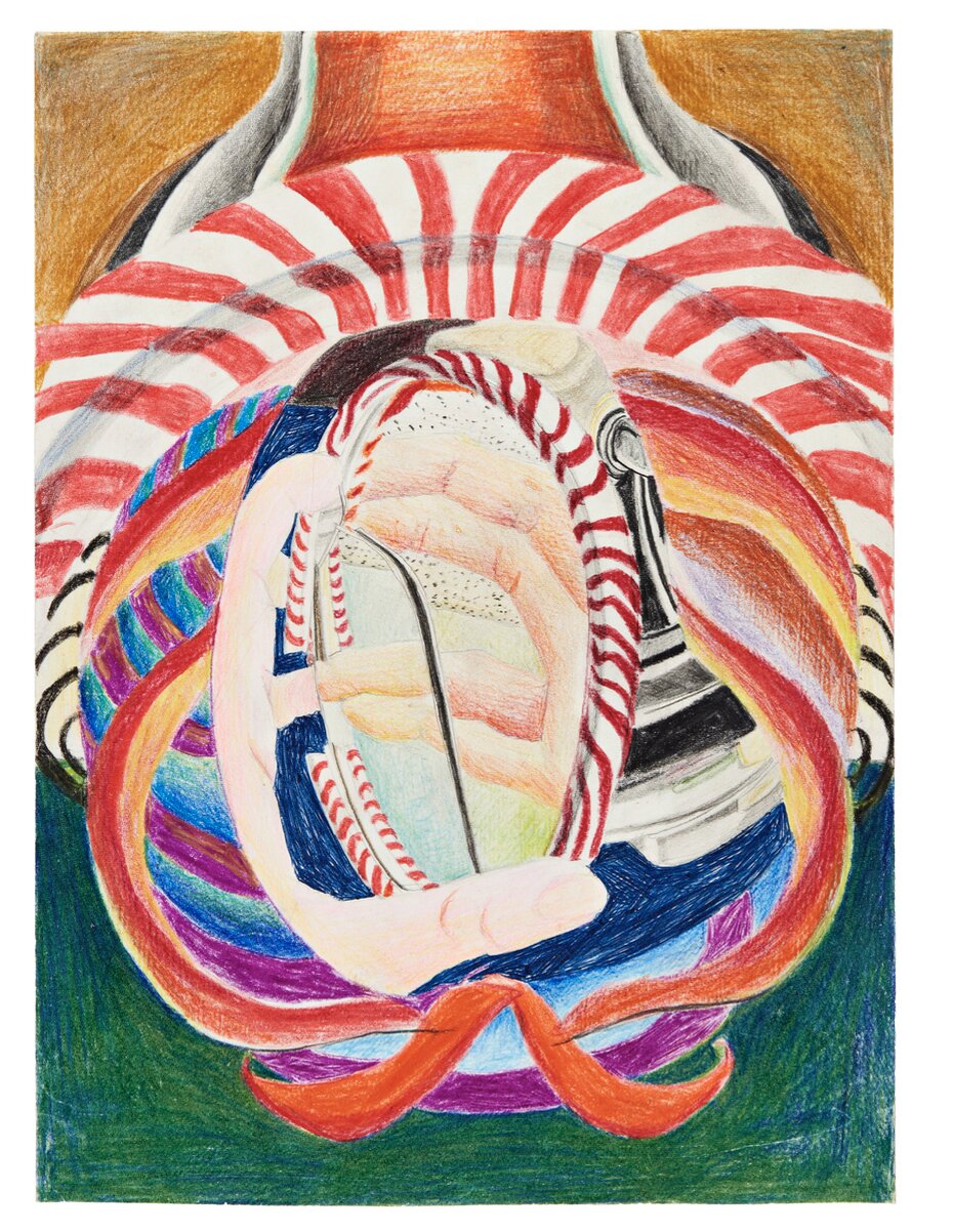 Anna Oppermann, Untitled, ca. 1966, pencil and colored crayon on paper